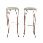 Par de Bancos de Bar em Metal (05737/09)