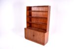oak bookcase with tambour doors - 2