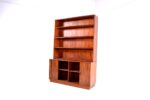 oak bookcase with tambour doors - 5