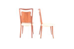 Italian Teak and Faux Leather Dining Chairs (06405/10T) - Image 4