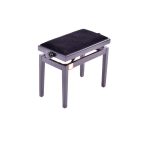 Banqueta de Piano Preto de Madeira Ajustável (05895/09)