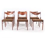 Seis Cadeiras de Jantar Arne Wahl Iversen (07738/23)