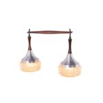 Candeeiro em Pau Santo de Metal e Vidro (07430/19)