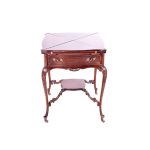 Mahogany Envelope Game Table (06962/13)