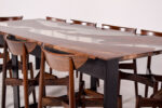 Mesa de Jantar em Epoxy e Nogueira (E01/20) - Image 12